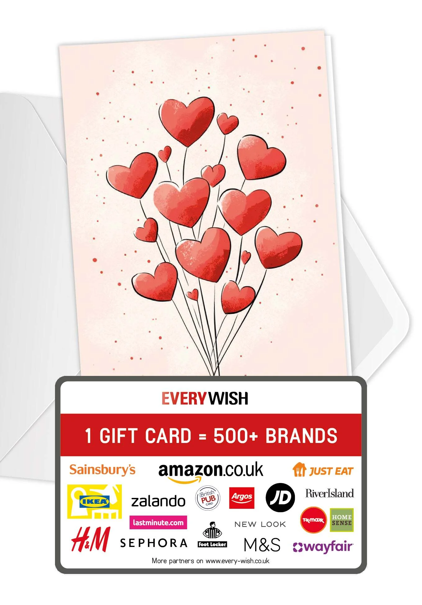 Heart balloons watercolour PDF
