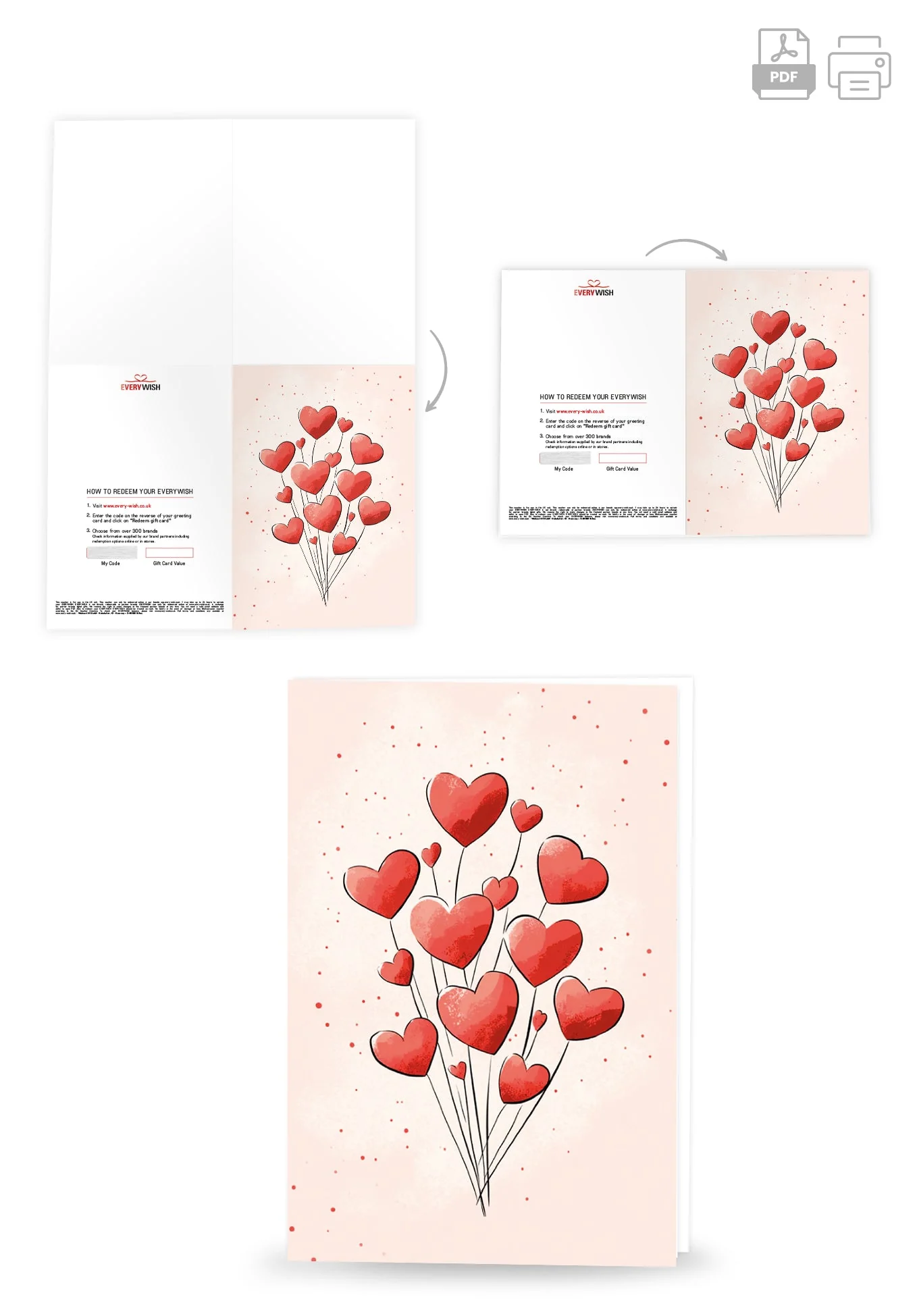 Heart balloons watercolour PDF - Image 4