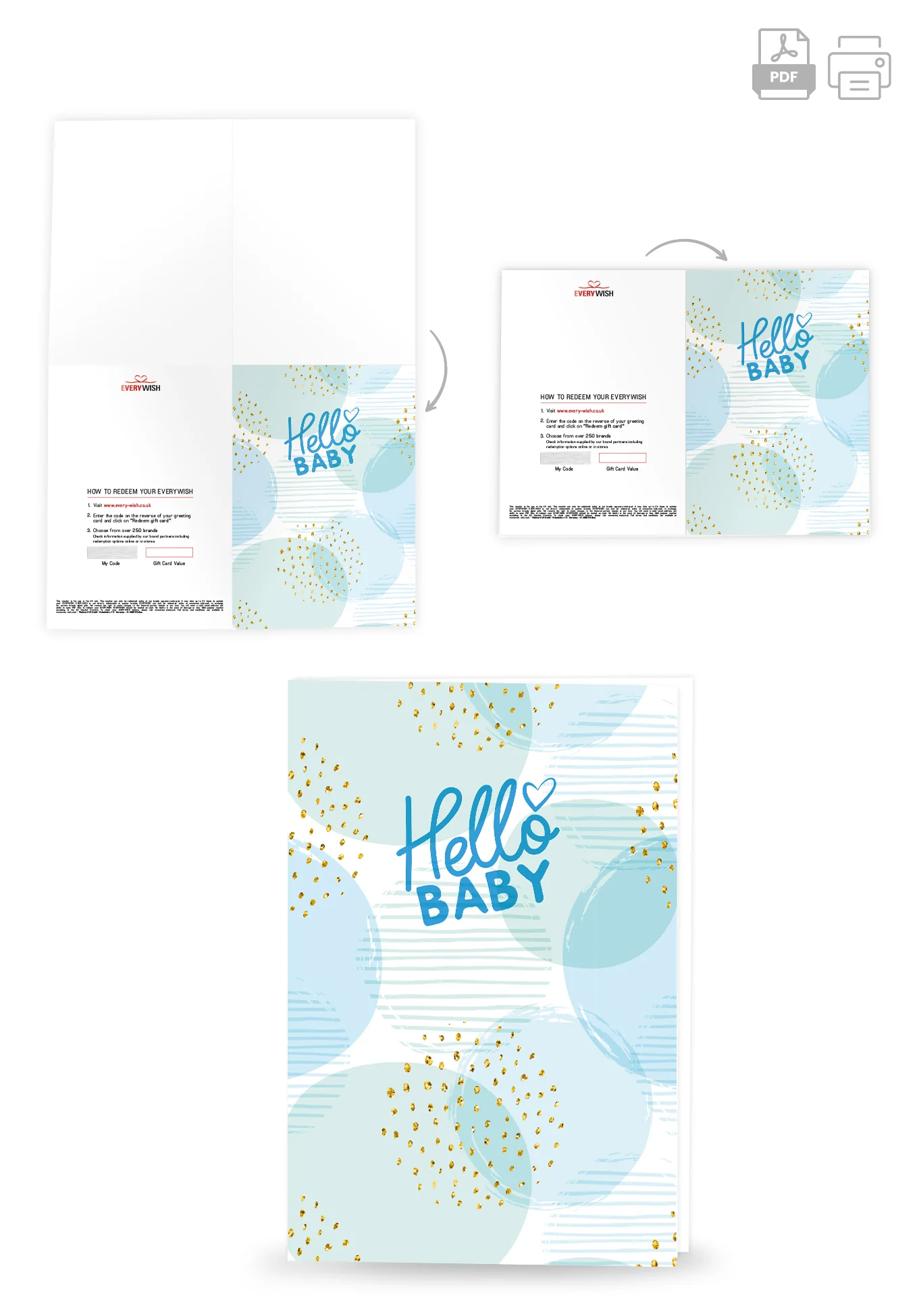 Hello Baby - Blue - Image 4