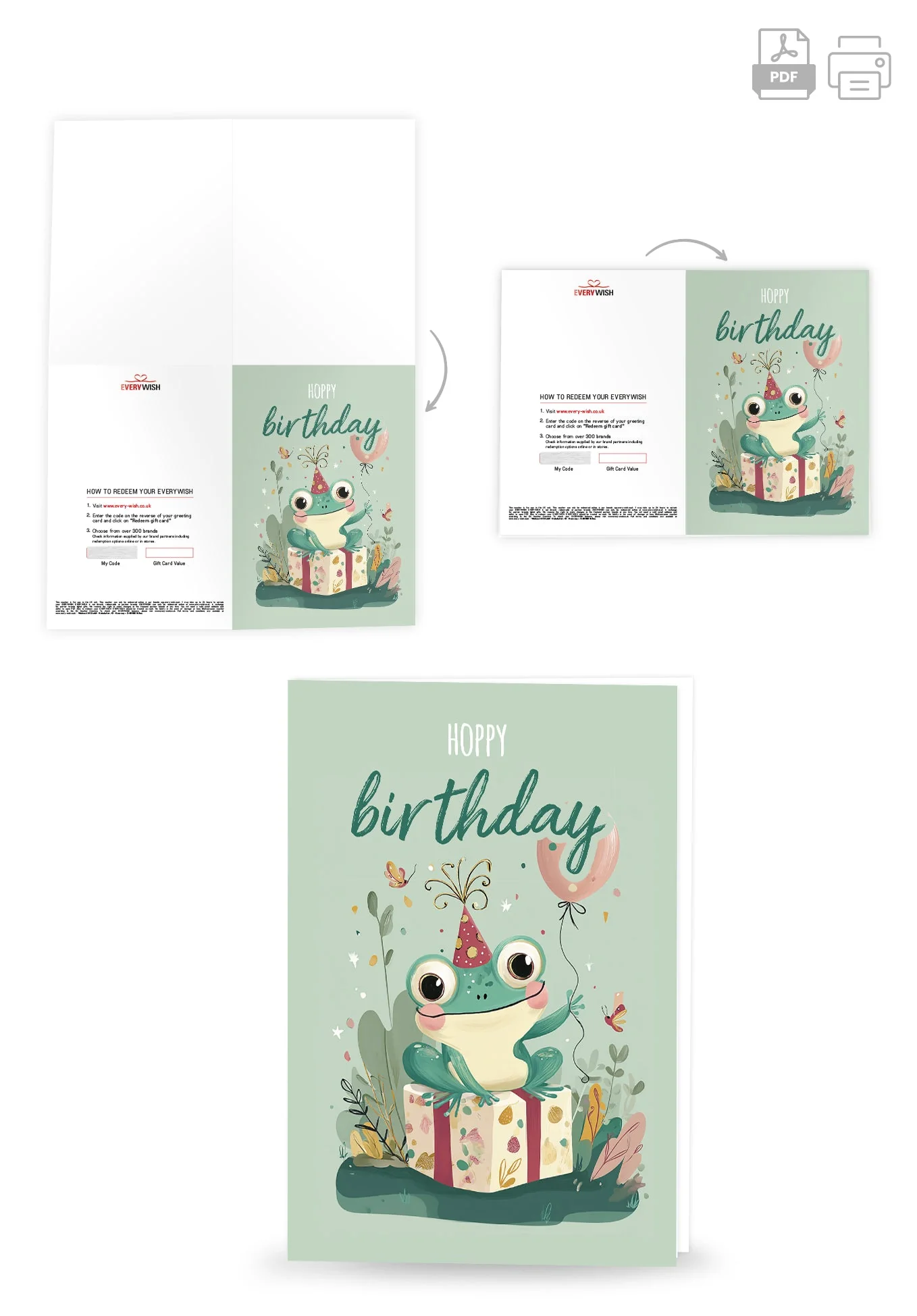 Hoppy birthday - Frog PDF - Image 4