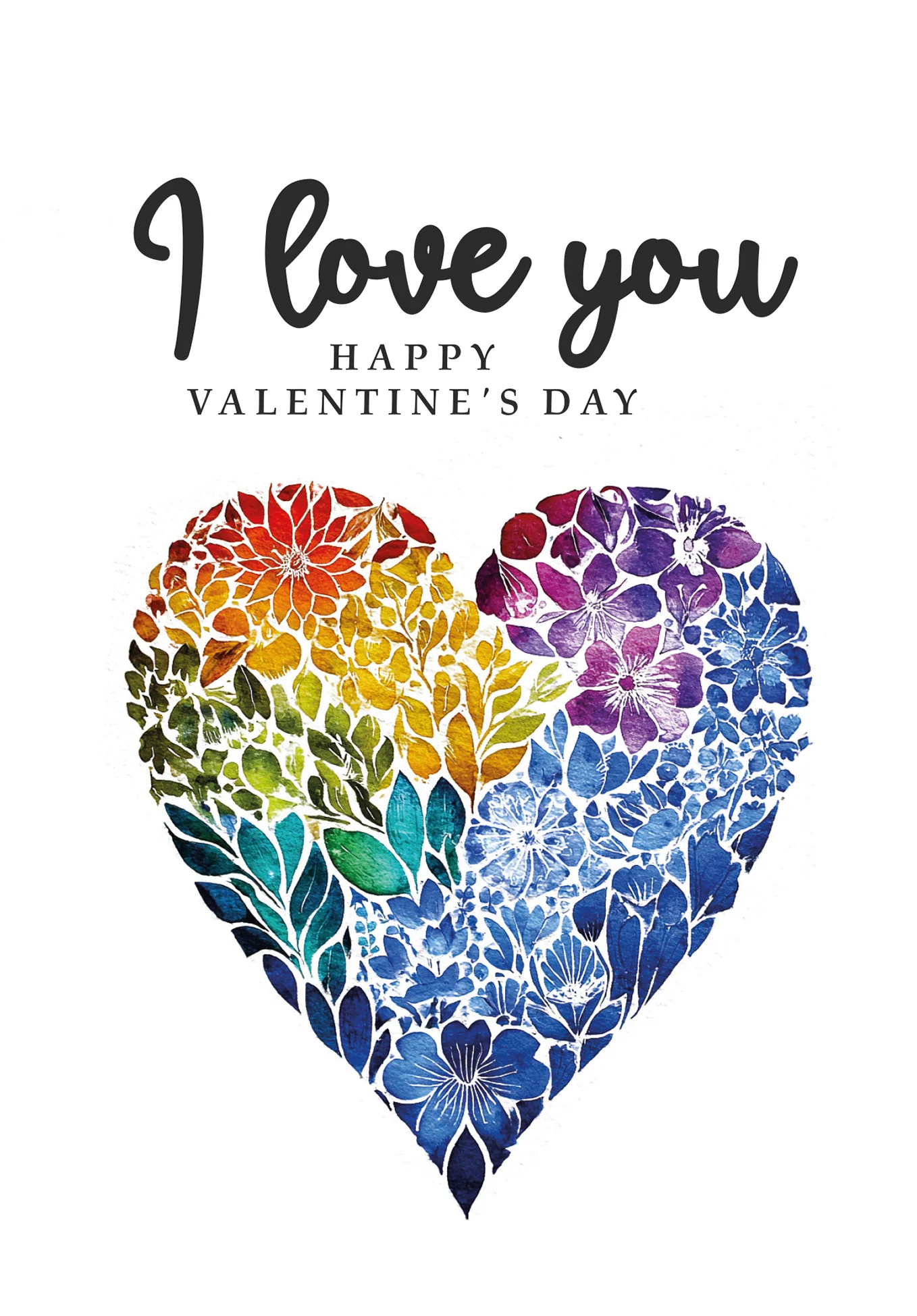 I love you - Colorful Heart - Image 2