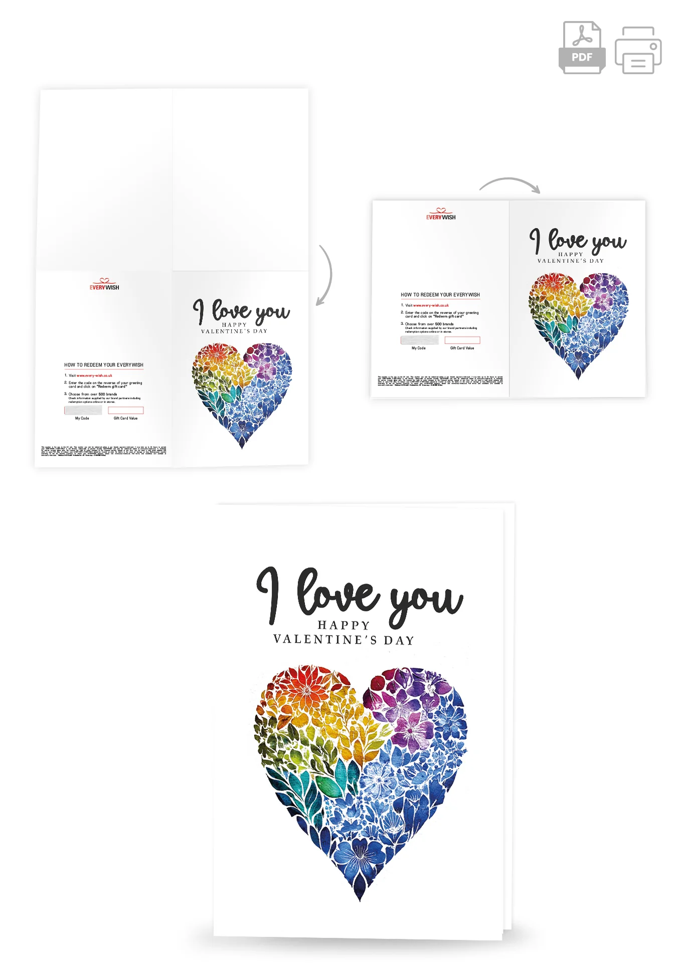 I love you - Colorful Heart PDF - Image 4