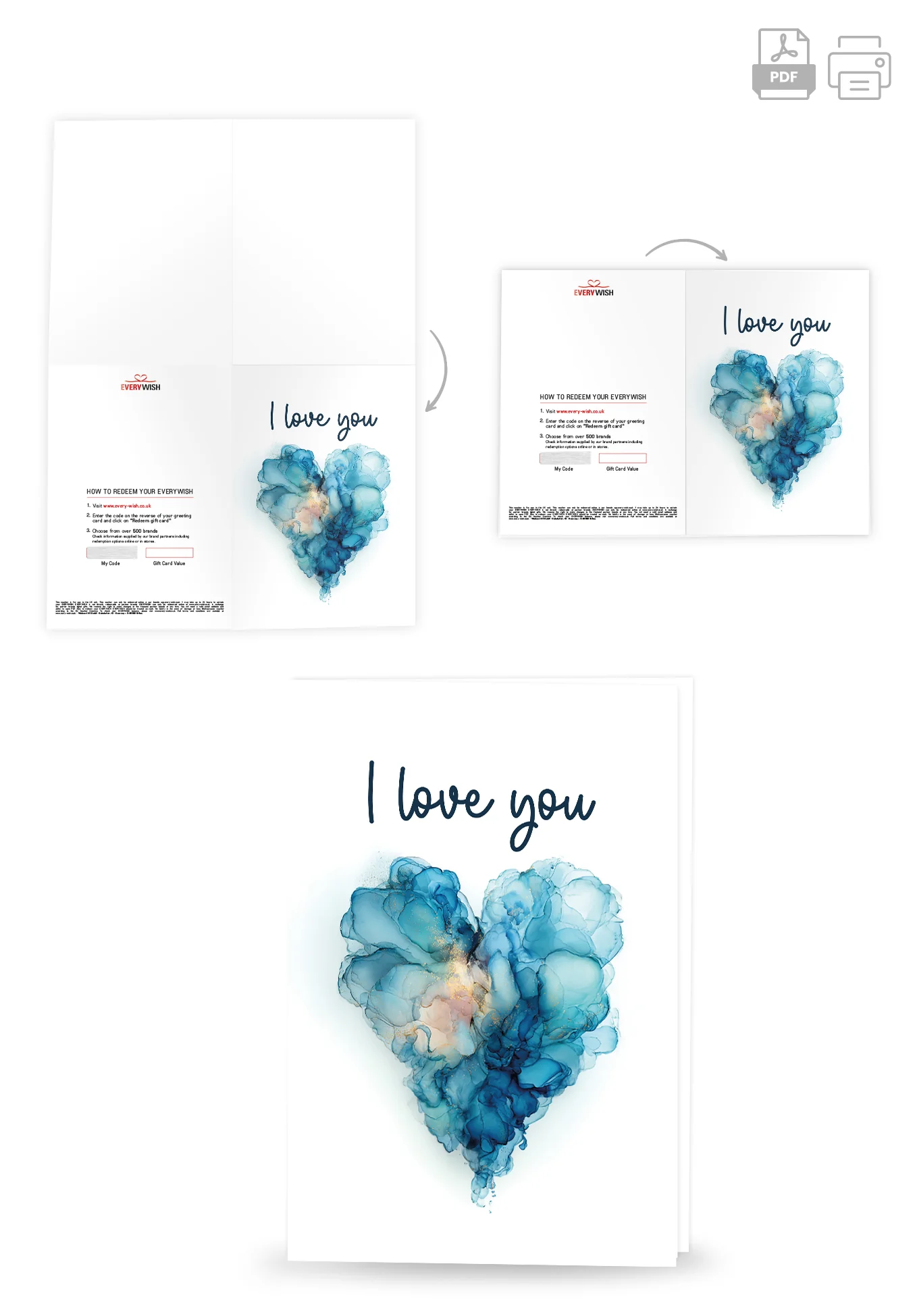 I love you - Heart Blue PDF - Image 4