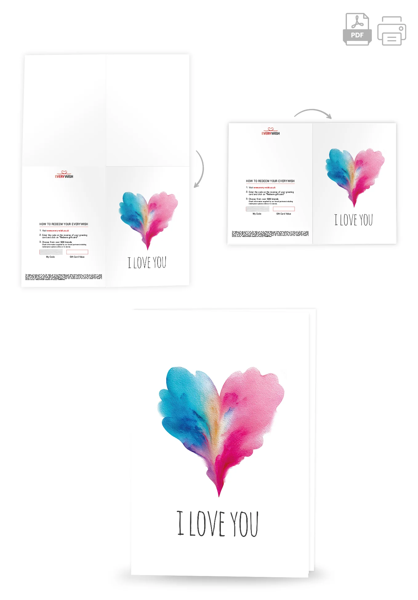 I love you - Heart Blue-Pink PDF - Image 4
