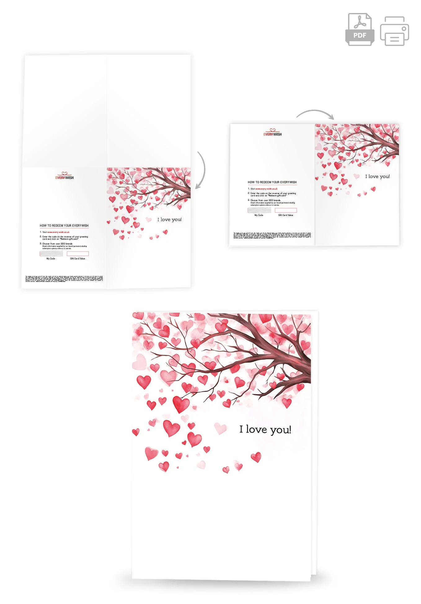 I love you - Heart tree PDF - Image 4