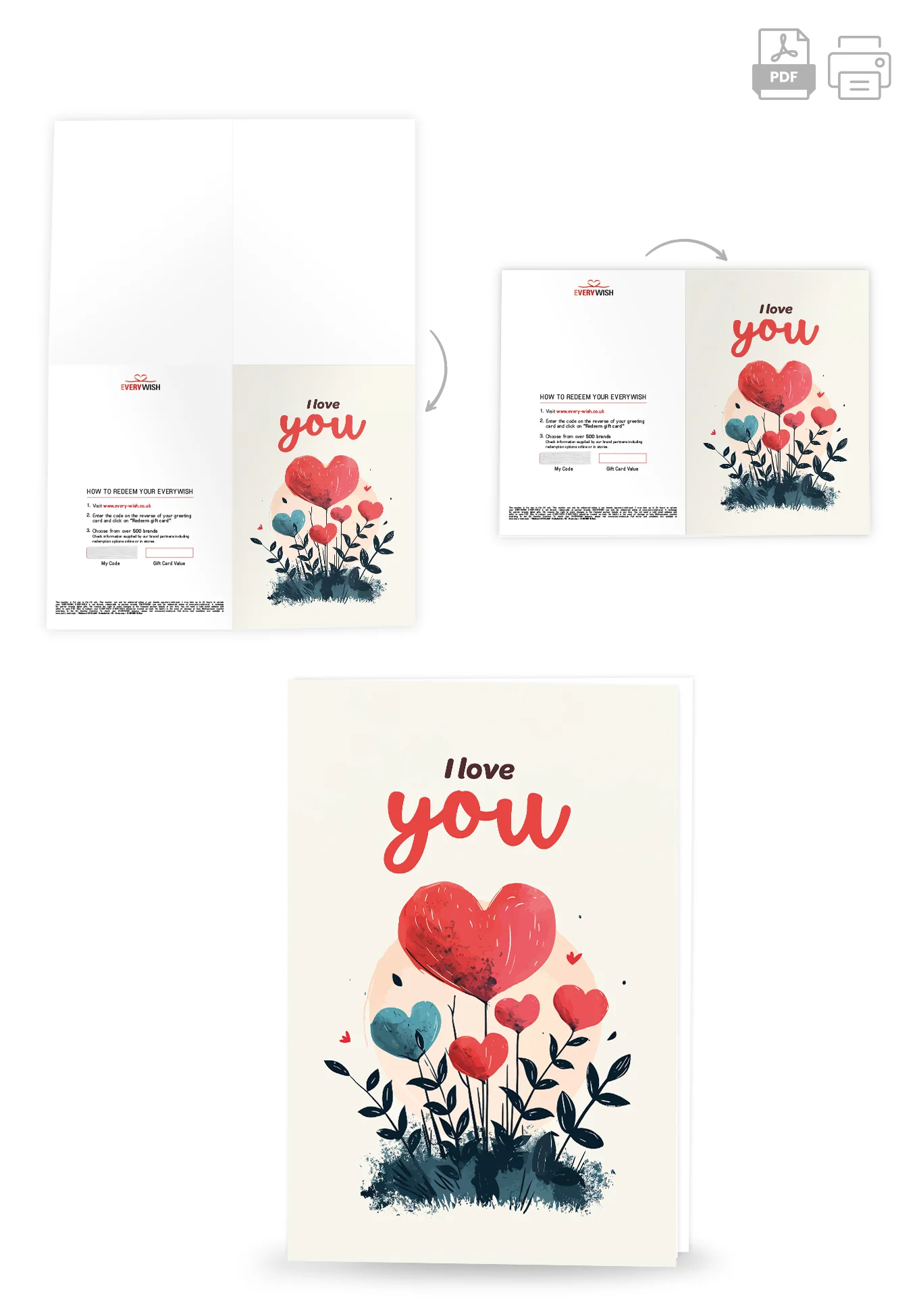 I love you - Heartflowers - Image 4