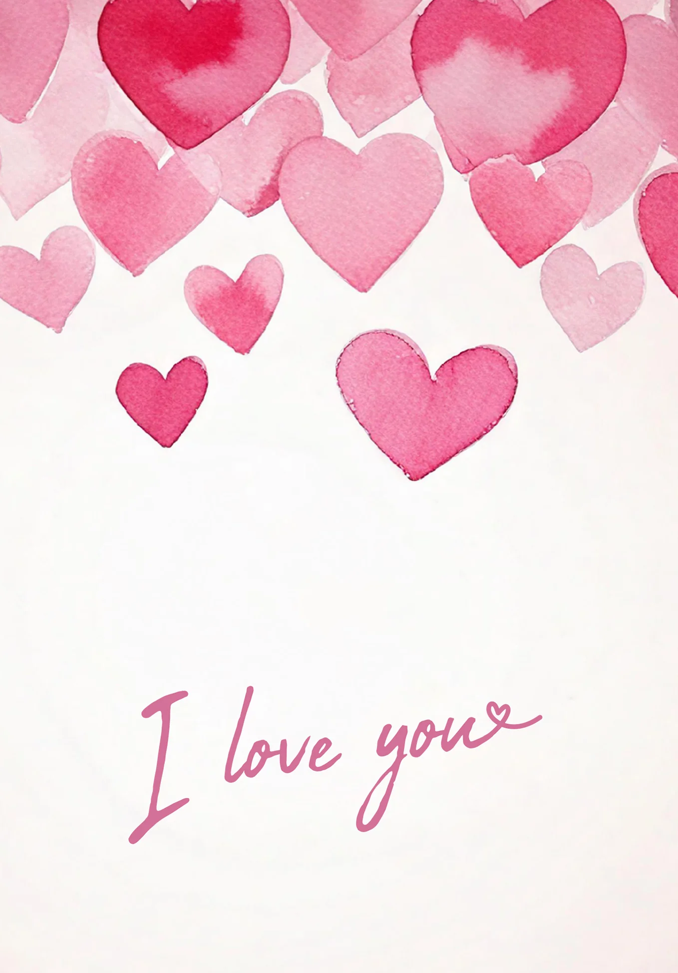 I Love You - Pink Hearts - Image 2