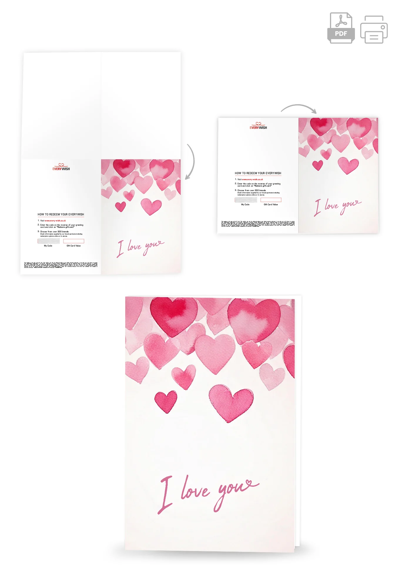 I Love You - Pink Hearts - Image 4