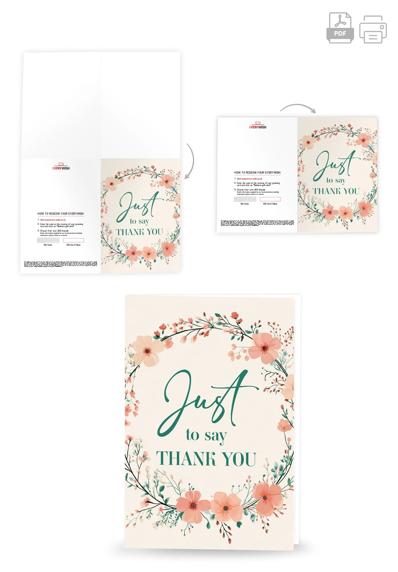 Just Thank you - Flower Wreath PDF - Image 4