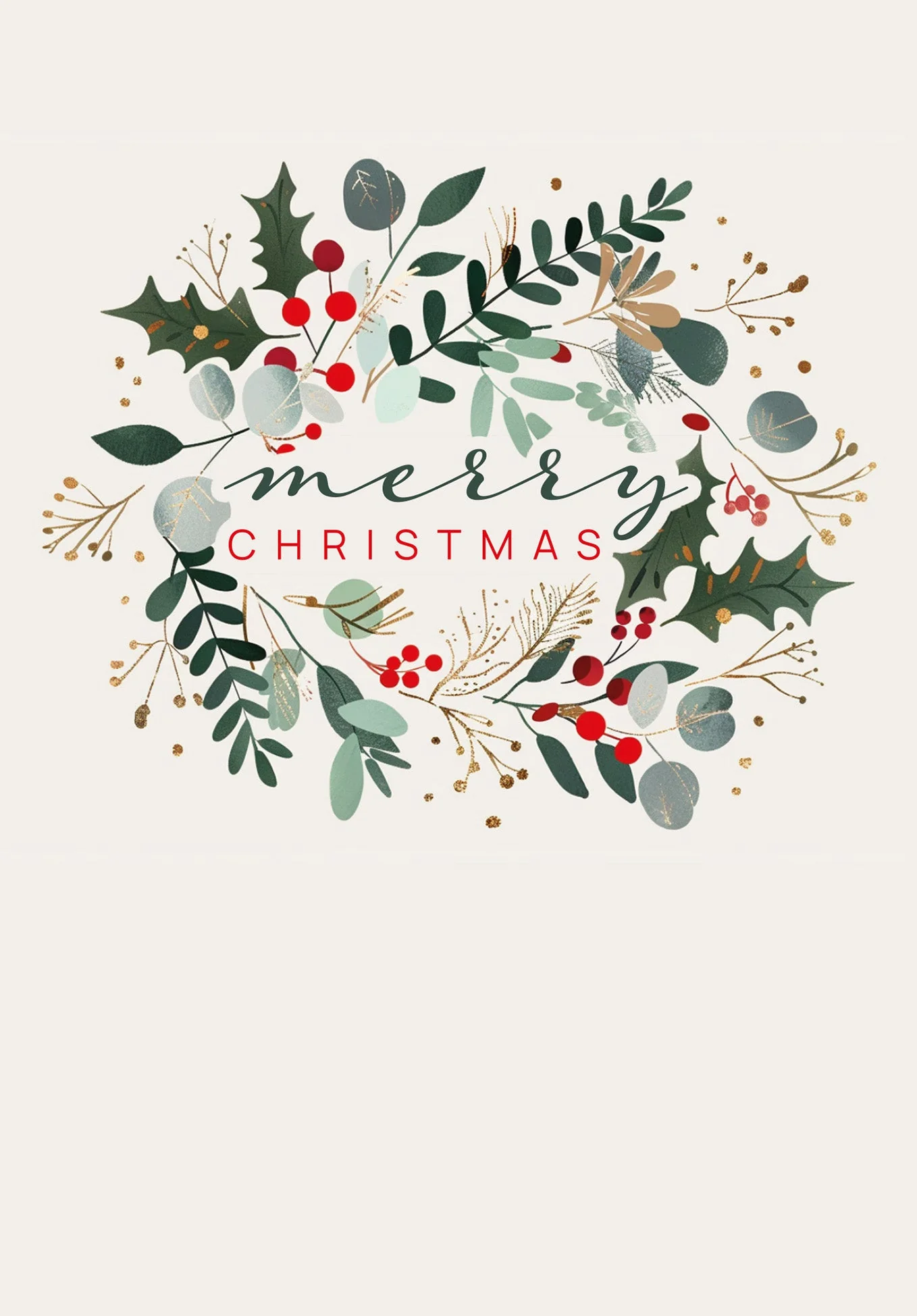 Merry Christmas - Beige Advent Wreath PDF - Image 2