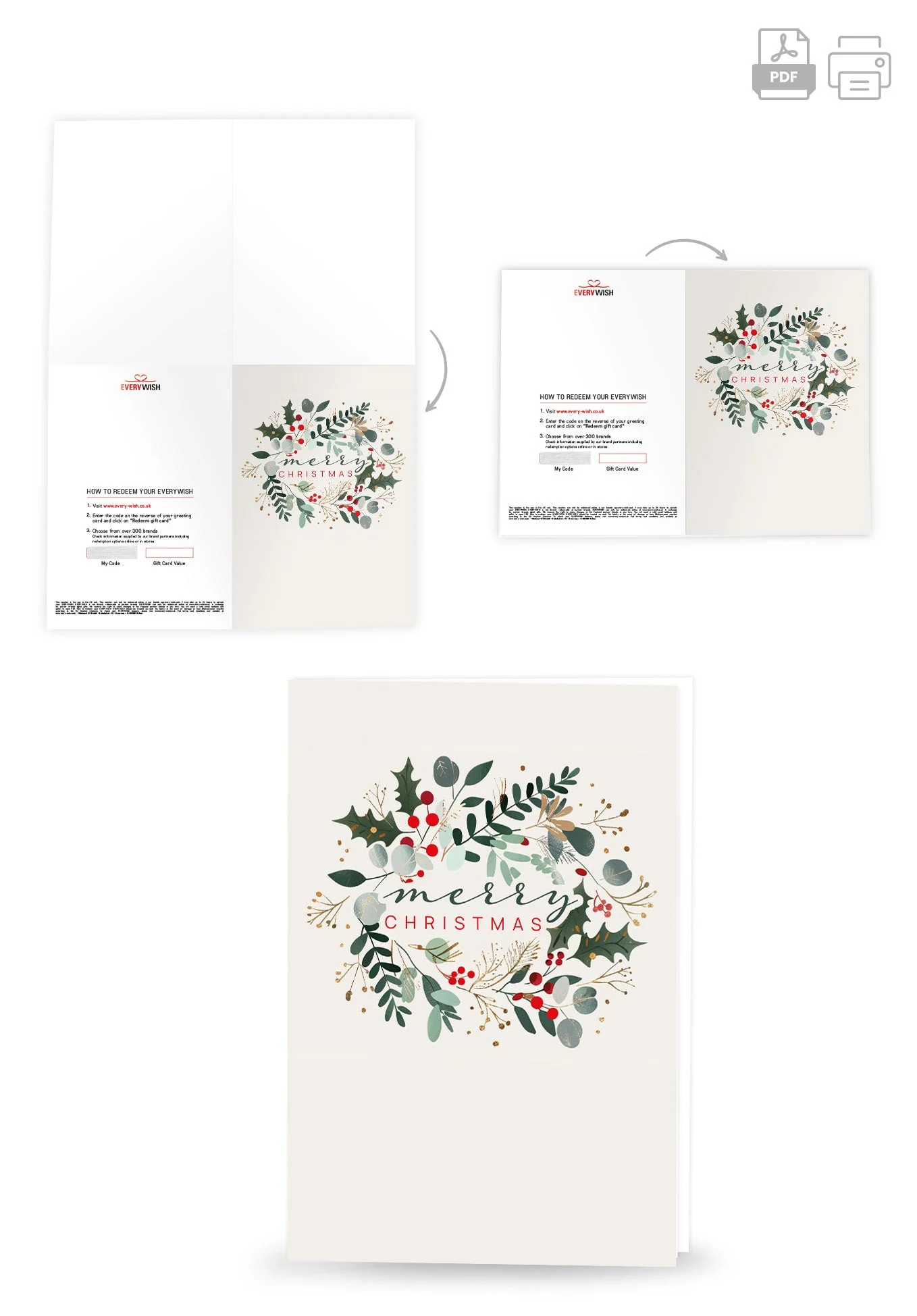 Merry Christmas - Beige Advent Wreath PDF - Image 4