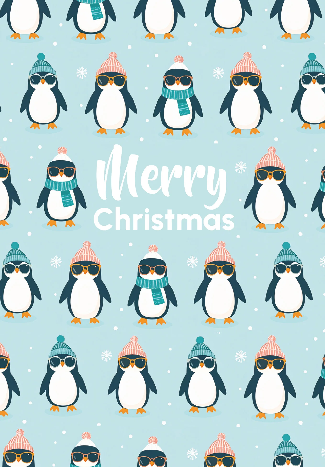 Merry Christmas - Penguin Pattern - Image 2