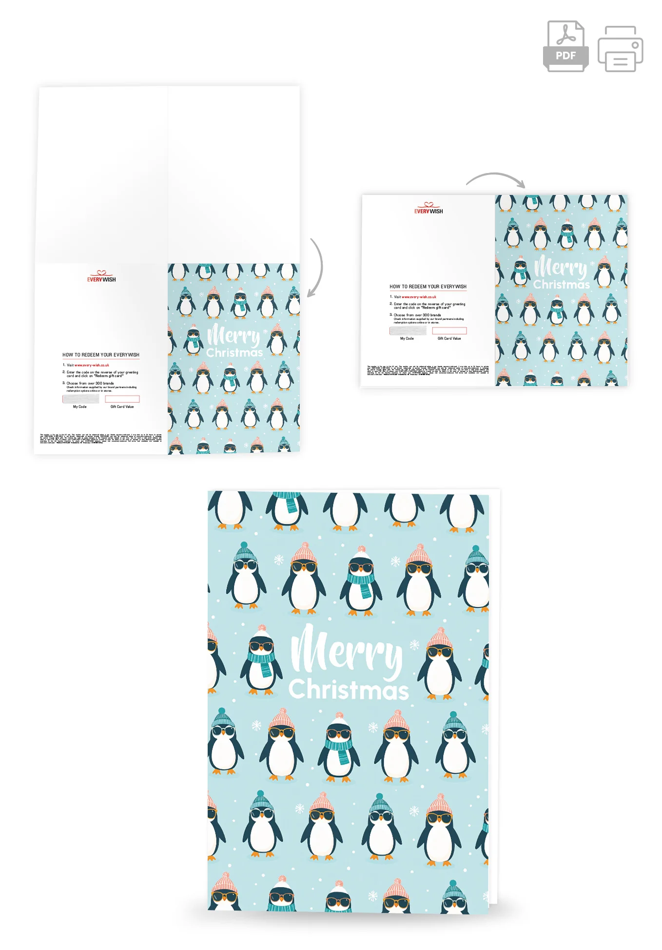Merry Christmas - Penguin Pattern - Image 4