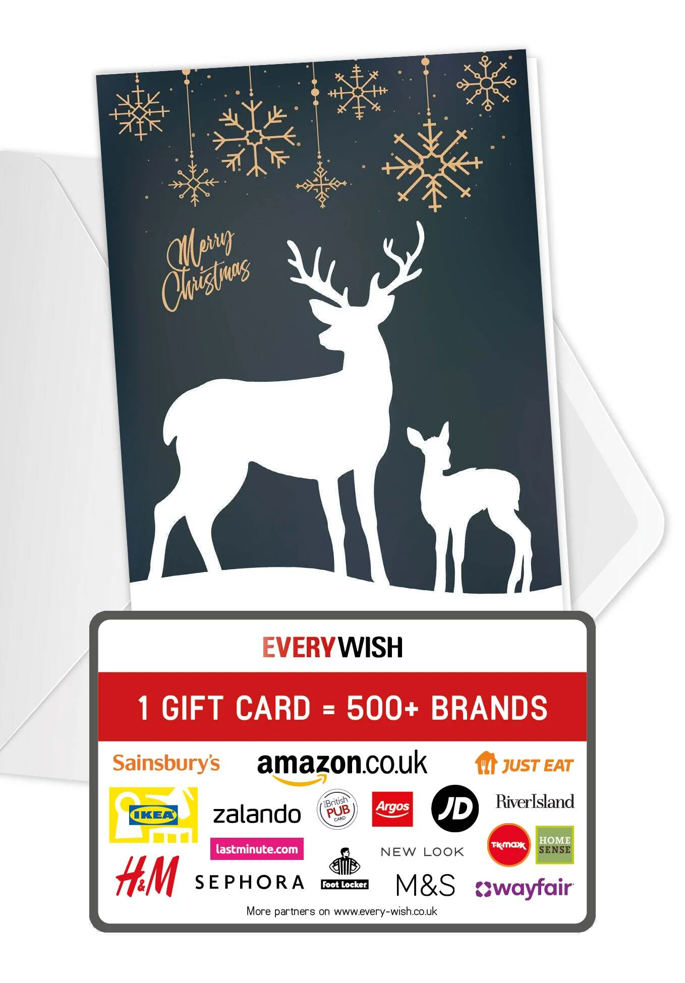 Merry Christmas - Reindeer Green PDF