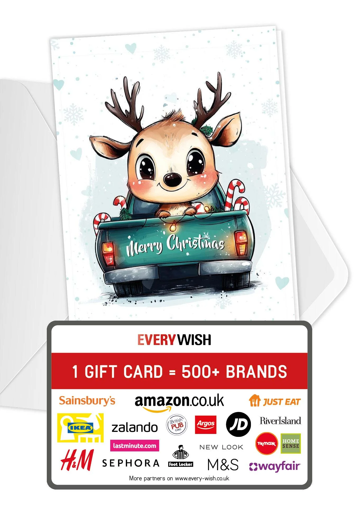 Merry Christmas - Reindeer Truck