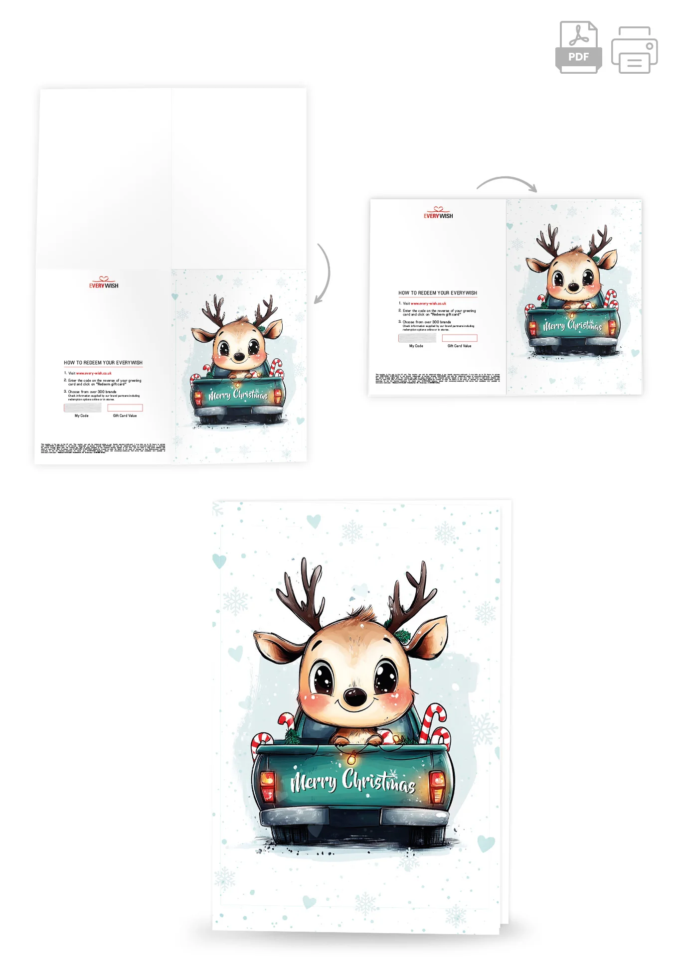 Merry Christmas - Reindeer Truck - Image 4