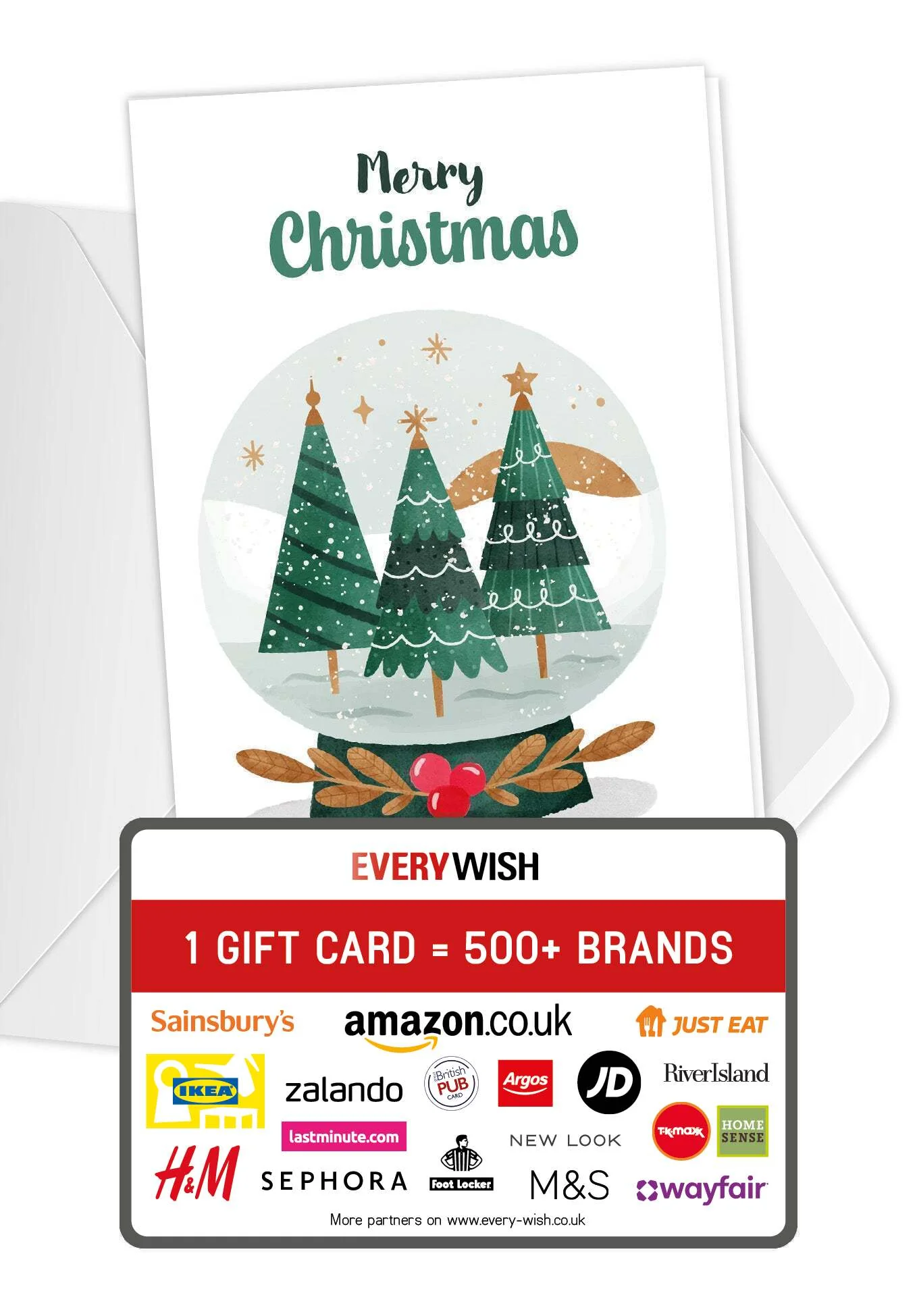 Merry Christmas - Snow Globe Trees PDF