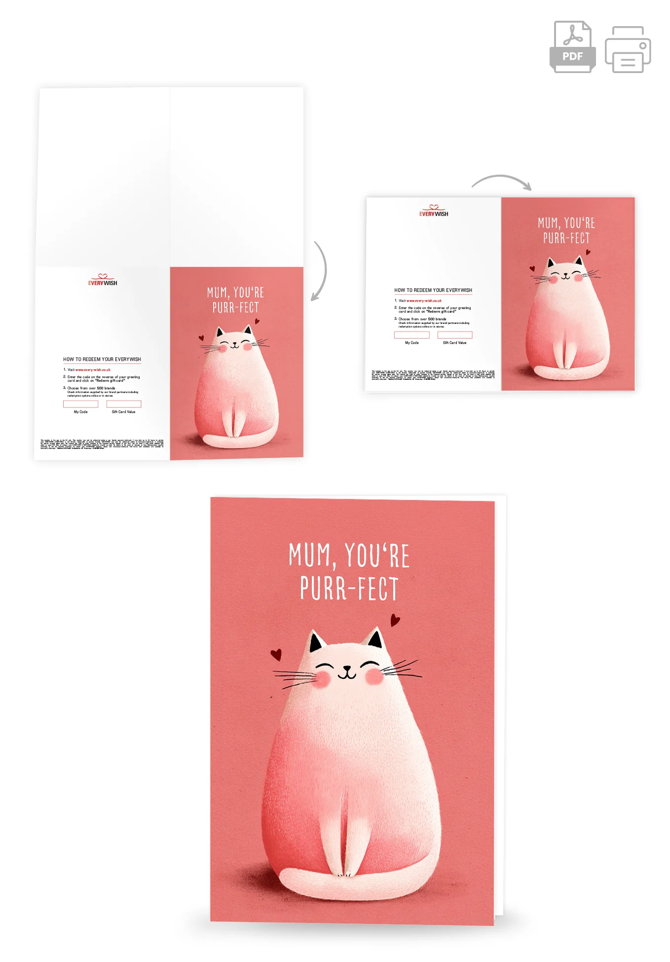 Mum you're purrfect - Cat Pink - Image 4