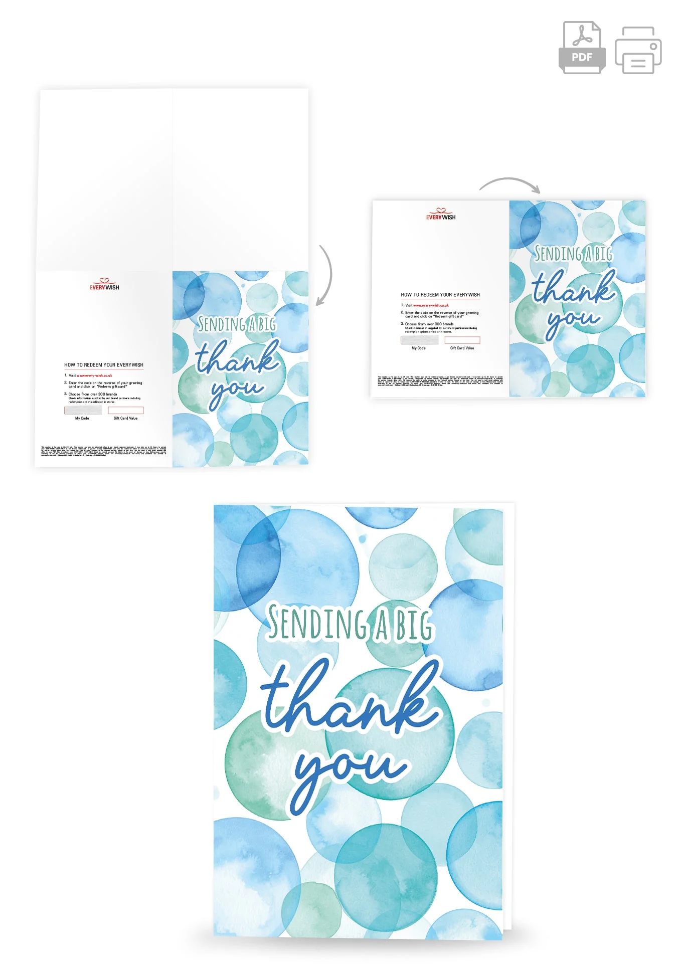 Sending Thank you - Blue Bubbles PDF - Image 4