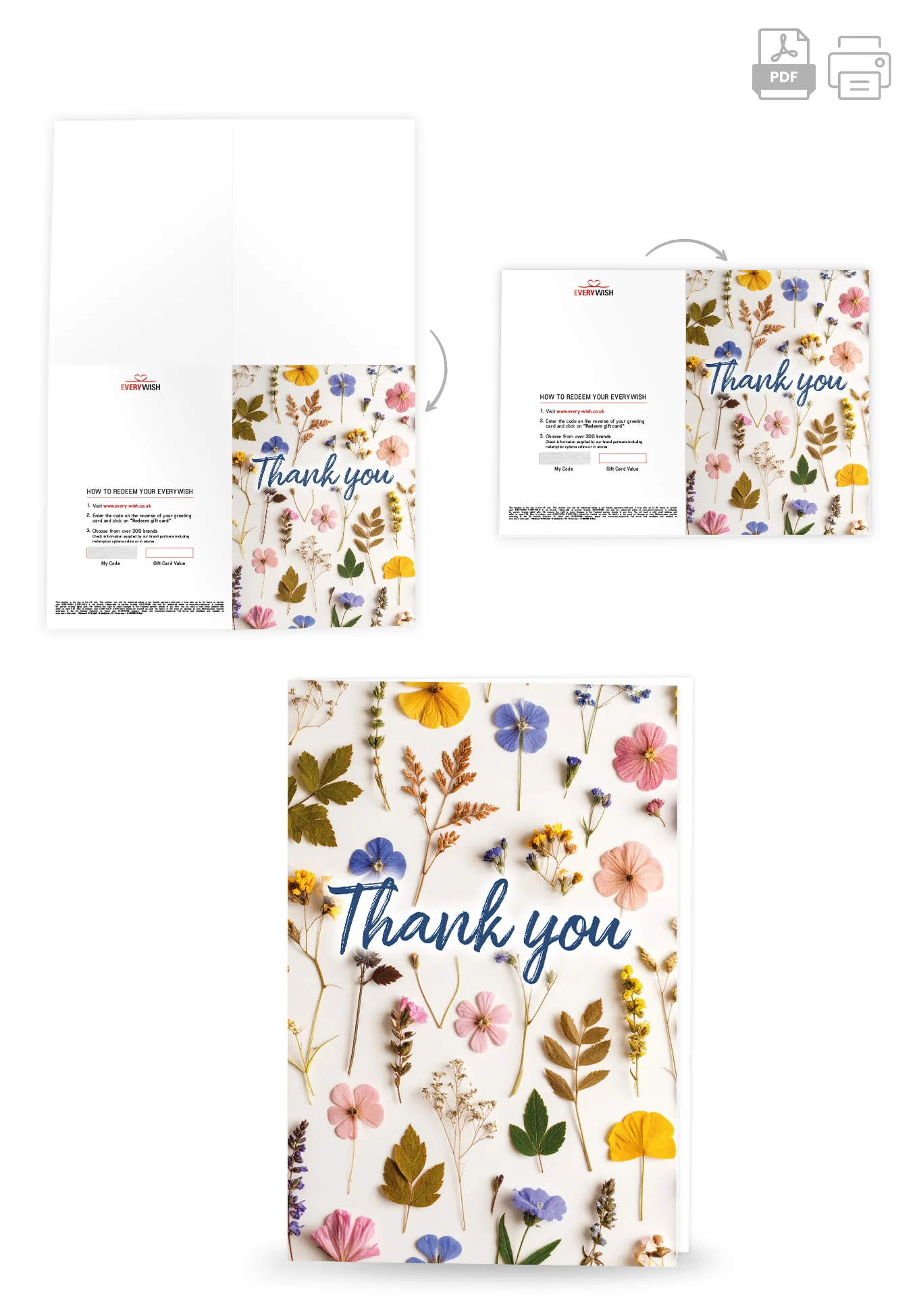 Thank you - Colourful dried flowers - Image 4