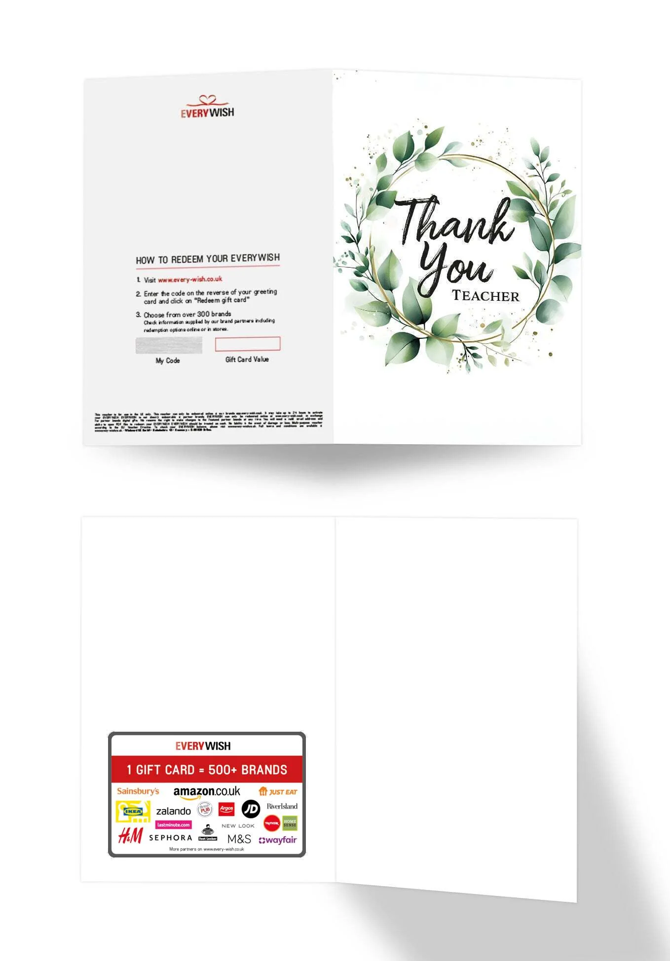 Thank you Teacher - Leaf Wreath - Image 3
