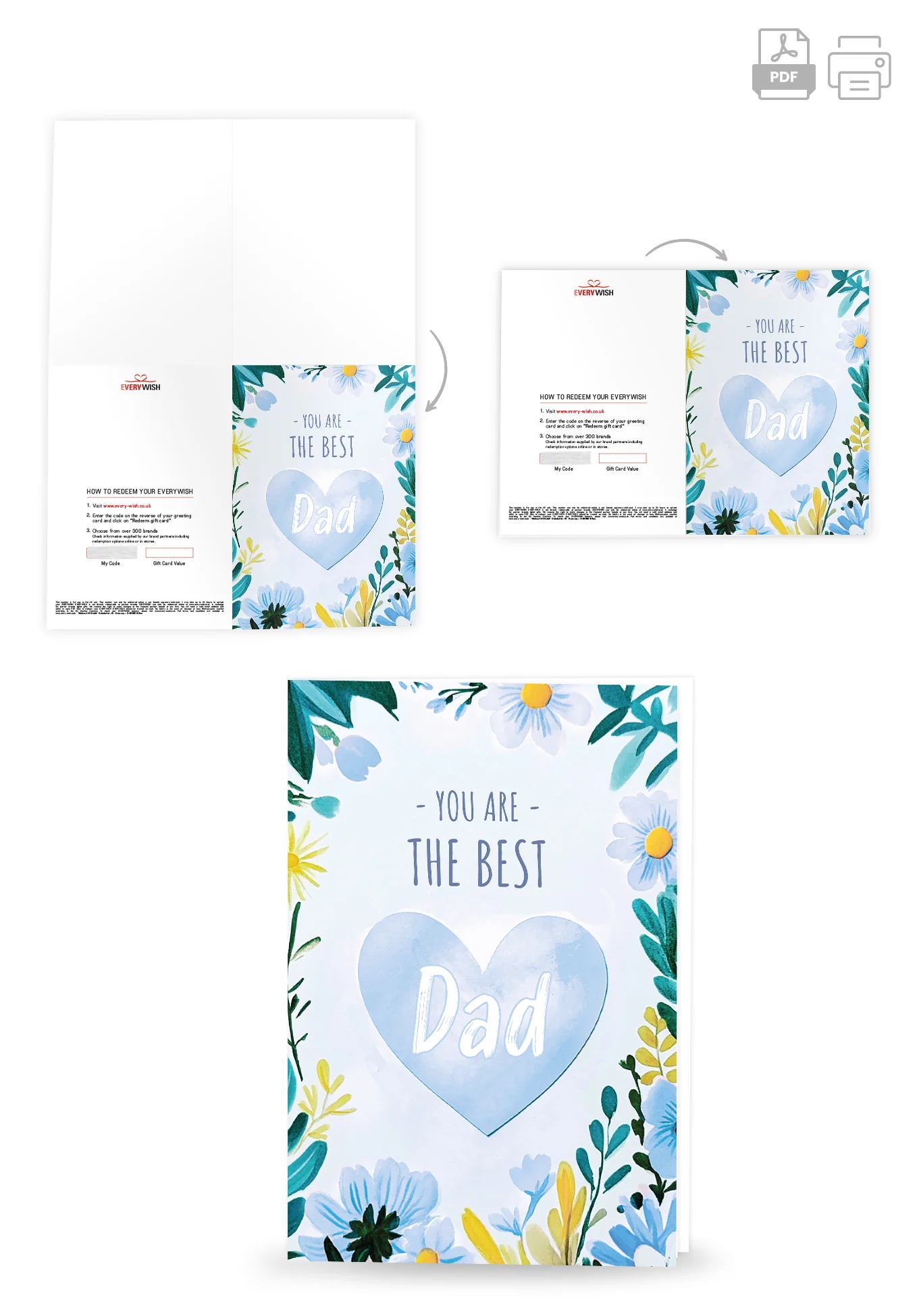The Best Dad - Heart Flower - Image 4